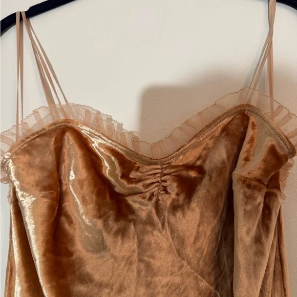 Doen Calsi Rose Blush Velvet Dress, NWT, Size XXS - Picture 2 of 8